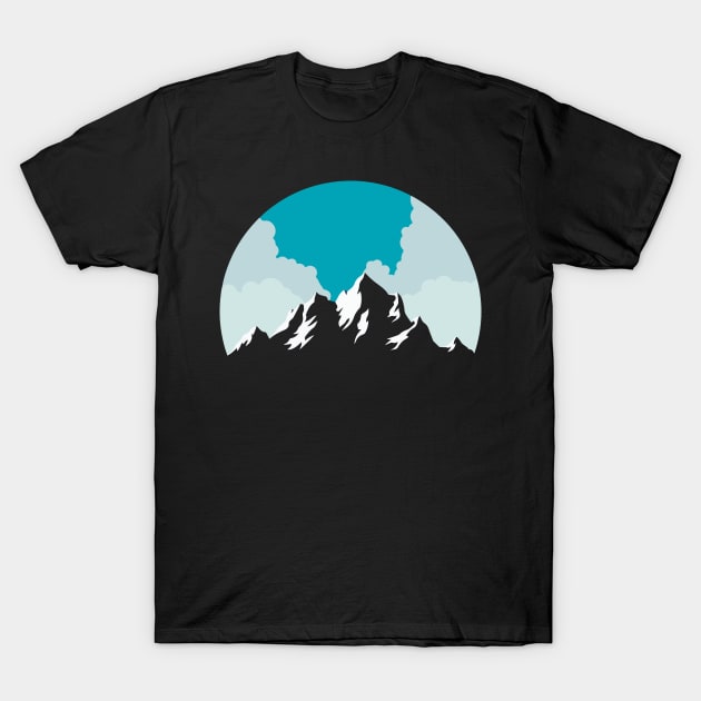 Cloudy Mountain T-Shirt by mohammadimamhossain